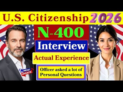 Actual Interview of U.S. Citizenship | N-400 Naturalization Interview #learnenglish #english #n400