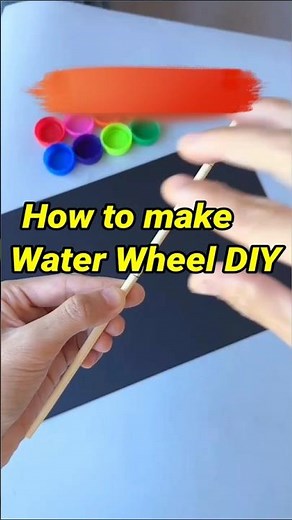 How to make Water Wheel DIY ~mini wood toy/wood working art skills/hand craft ideas #shorts