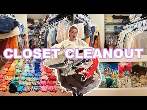 CLOSET CLEANOUT: purging my wardrobe & reorganizing everything
