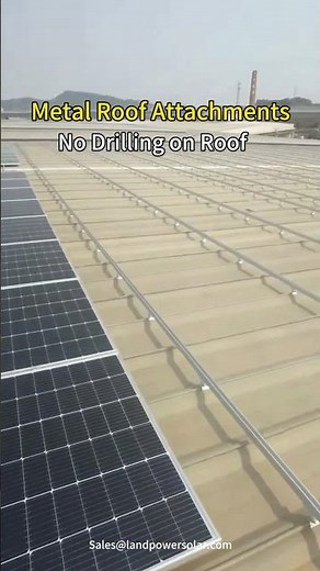 How to Install Solar Panel on Trapezoidal Roof,Solar PV Trapezoidal Roof Attachments,No drilling
