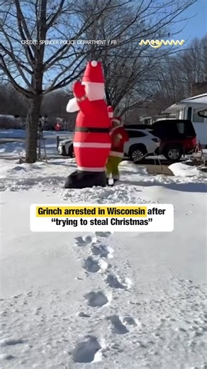 Christmas Saved in Wisconsin as Grinch Arrested by Local Police Christmas cheer was saved in Spencer, Wisconsin, with the successful apprehension of the Grinch, as recently shared footage shows. The Spencer Police Department said it was called to the village by residents after the Grinch “tried to steal Christmas.” “Thankfully, our officers responded quickly, and after a brief chase through the neighbourhood, the Grinch was taken into custody, and Christmas cheer was saved,” the police departmen