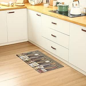 Polanya Kitchen Mat Anti-Fatigue Comfortable Chef Mat with Soft Foam Durable Surface 0.40" Thickness Easy Care 18"x30"