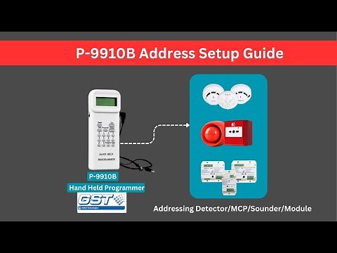 How to Address GST Fire Alarm Devices with P-9910B | Detector, MCP, Sounder, Module