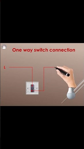 One way switch -One gang one way switch- How to connect one way switch#shorts