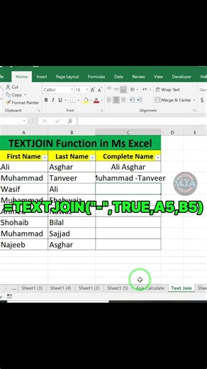 How to Use the TEXTJOIN Function in Excel (A Complete Tutorial)