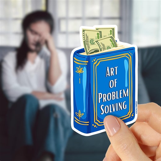 Art of Problem Solving Sticker, Funny Book & Cash Decal for Laptop and Planner, Sarcastic Office Humor Gift - Etsy