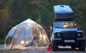 【自驾露营】卫士佬开卫士来露营，星空帐篷，一个孤独又迷失的露营之旅。