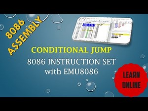 Conditional Jumps instructions in 8086 microprocessor in emu8086 examples || JZ || JNZ || JC || JNC