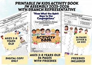 Printable JW Kids Activity Book: Circuit Assembly 2025-2026 With Branch Rep (digital Download) - Etsy