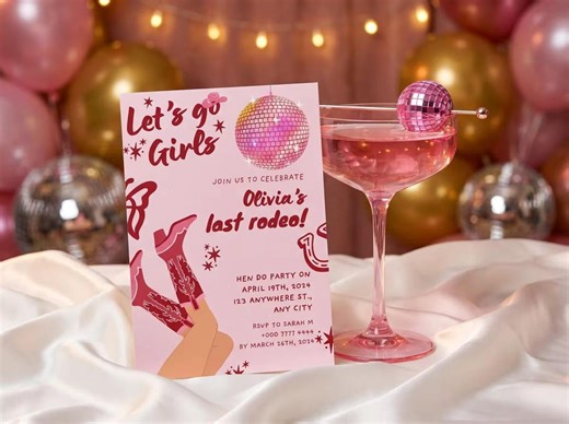 Cowboy Theme Bachelorette Party Invitation, Bachelorette Template, Cute Invite, Bachelorette Weekend Invite, Hen Do, Editable Canva Template - Etsy Canada