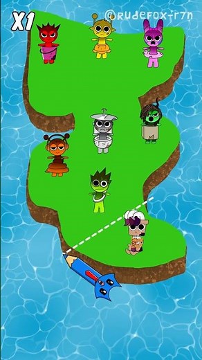 Cutting the Ground to Rescue Yatta and Catnap From Forest Creatures | 99 Nights x Sprunki #shorts