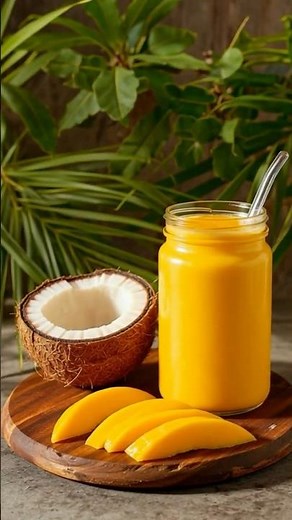 Tropical Energy Smoothie 🥭🥥 Coconut Mango Boost #healthyhabits #energyboost