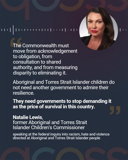 Natalie Lewis is clear about accountability for outcomes.My reflection after attending yesterday's hearing into racism, hate and violence directed at Aboriginal and Torres Strait Islander people is… | Aimee McVeigh