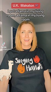 24K views · 200 reactions | #LLAMA and #LIVINGROOM in a song - genius! Happy Friday 蓮 | Singing Hands | Facebook