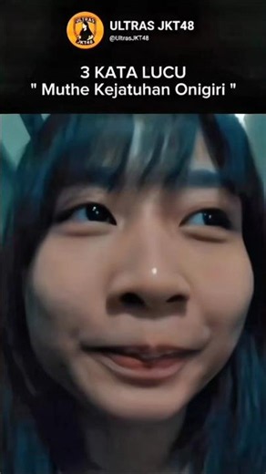 Muthe JKT48 kejatuhan onigiri ekspresinya lucu banget 😂