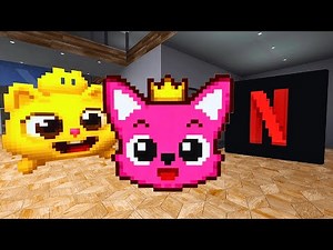 MINECRAFTIFIED NEXTBOTS of PinkFong, Netflix & Ninimo CHASE in Different Maps l Garry's Mod