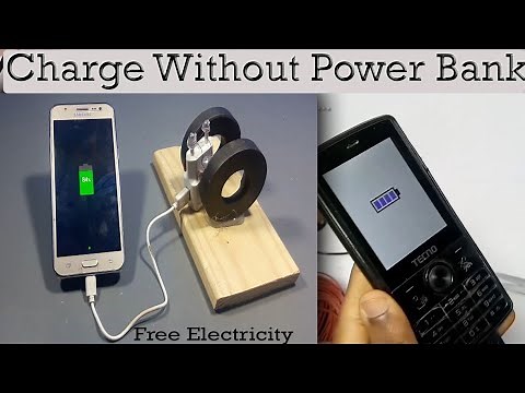 Charge phone without power bank, Free Electricity (Fk Tech)