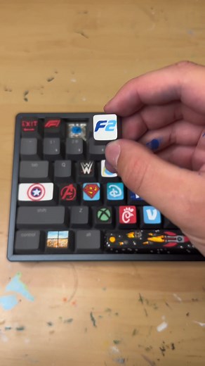 Transforming F2 Key into F2 Logo | Custom Keyboard Artwork