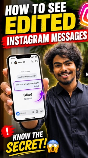 how to see Instagram edited messages #shorts #tips #instagram