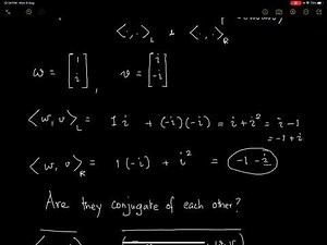 Linear Algebra Minis : Complex Inner Product