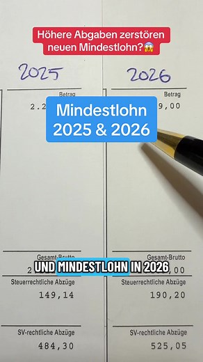 So viel bleibt noch mit dem neuen Mindestlohn übrig‼️ #zweisteuerberater #mindestlohn #arbeitnehmer #arbeitgeber