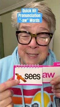 Practice Your Pronunciation of "-AW" Words #english #speakenglish #pronunciation #languagelearning