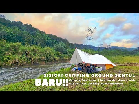 Camping Campervan Tepi Sungai View Gunung & Sawah | SISICAI CAMPING GROUND | Wisata Baru Sentul