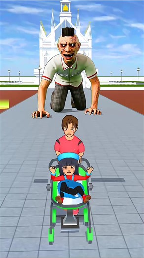 Ayah menyelamatkan anak-anak dari hantu🤢👹 #sakuraschoolsimulator #shortvideo #viralvideo #sakura