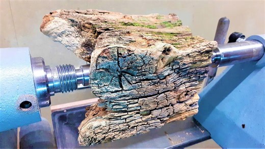 Transforming an old oak gate post into something beautiful