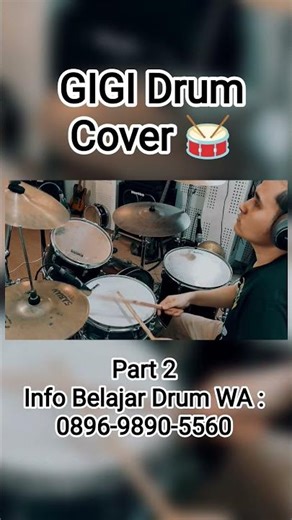 GIGI "My Facebook" Drum Cover Part 2 🥁 #drums #drumcover #gigiband