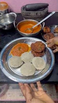 💥🧅Rice idli is ready for rose flower chutney🧅💥 😋💚#kambuidly#rosapoo#chutney#villagefood