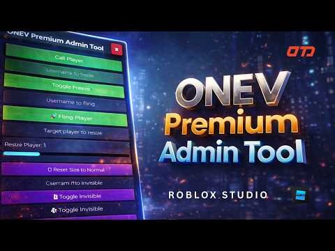 ADMIN PANEL TOOL ROBLOX STUDIO - BAN PLAYER, FLING PLAYER, CLONE AVATAR, RESIZE AVATAR, KICK