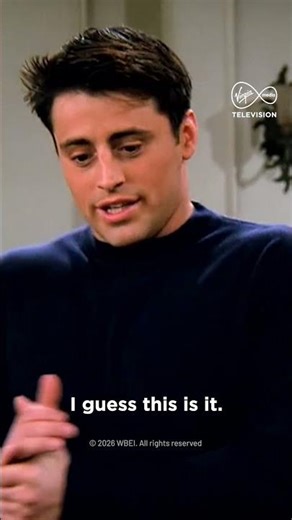 Chandler and Joey Hug when Joey Moves Out