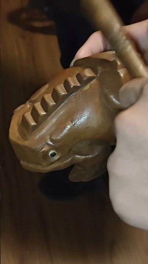 Wooden Frog Musical Instrument ( Frog Guiro )