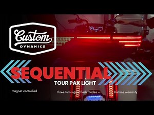 LED Aftermarket Tour Pak Light with Sequential Flashing Turn Signals for Harley-Davidson Motorcycles