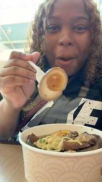 We tried Zen Ramen and Sushi for the 1st time #fyp #foodie #mukbang #ramen #mallfood #subscribe