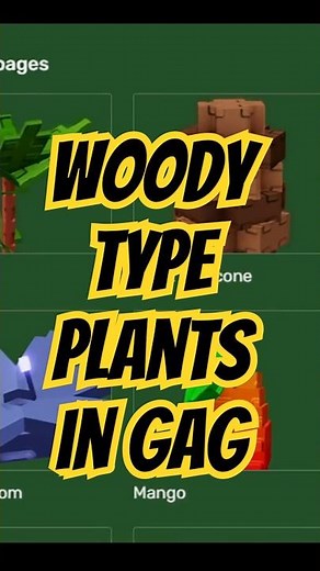 ALL WOODY PLANTS SHOWCASE in Roblox Grow a Garden!! 🔥🍇