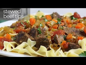 Tender Stewed Beef Tips with Egg Noodles: A Comfort Food Classic You'll Love