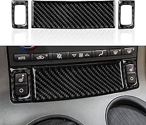 Chevrolet Corvette C6 Z06 / ZR1 / Grand Sport Carbon Fiber Seat Heating Button Sticker Storage Cover