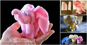 Creative Ideas - DIY Towel Elephant - i Creative Ideas