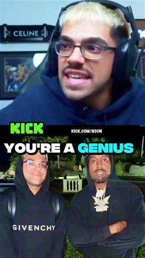 N3ON SAYS YE CALLED HIM A GENIUS FOR FAKING DEATH? #n3on #n3onclips #ye