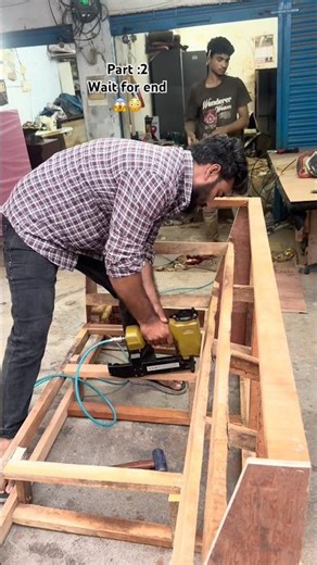 L-Shape Sofa Structure Kaise Banaye? 🔥 Complete Making Process #shorts