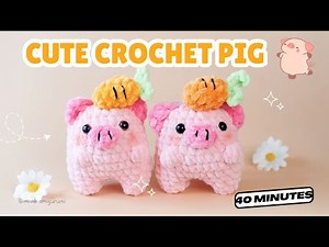 Crochet Pig Tutorial 🐷 | Easy Amigurumi for Beginners