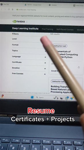 Ambika | Content creator on Instagram: "Comment ( Link ) 🔗 #nvidia #freecourses #students #studentlifestyle #undergraduate #btech #technologies #skills #explore #telangana #hyderabad"
