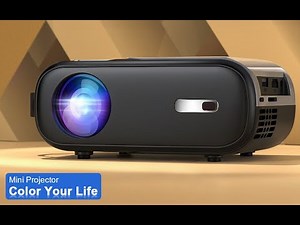 HORLAT Mini Projector for iPhone HD Video Projector WiFi Projector for Home Theater Movie