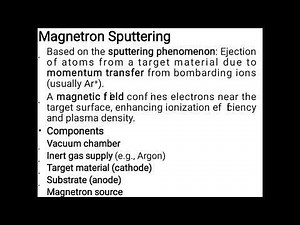 Magnetron Sputtering and Laser Deposition Methods