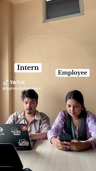 मोजेदार कर्मचारी र इन्टरनको कथा | Digital Pathshala