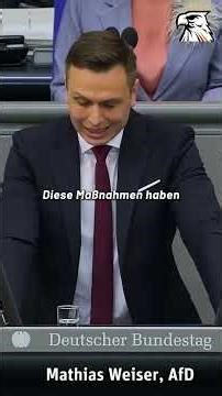 Bundestag: Mathias Weiser (AfD-Saxony) dismantles worn-out cartel parties!