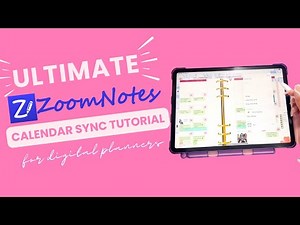 How to ACTUALLY use your Apple/Google Calendar w/ your Digital Planner: Ultimate ZoomNotes Tutorial