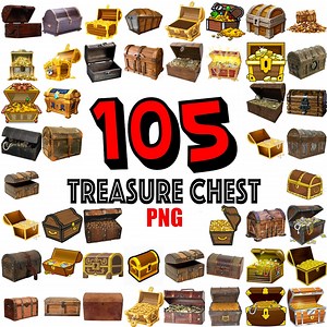 Treasure Chest PNG Bundle (105) — Pirate Clipart, Gold & Gems, Coins, Sublimation, Cricut, Stickers - Etsy Australia